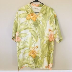 Tommy Bahama 100% Silk Button Down Shirt New